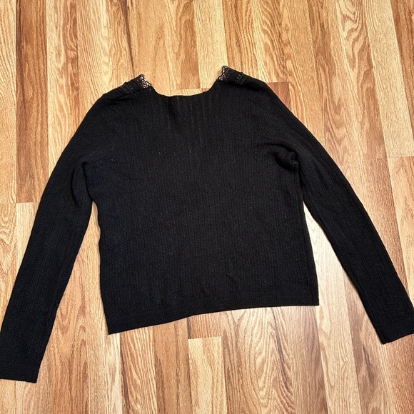 Sezane Black Abigael Wool Jumper Sweater S - Picture 6 of 9